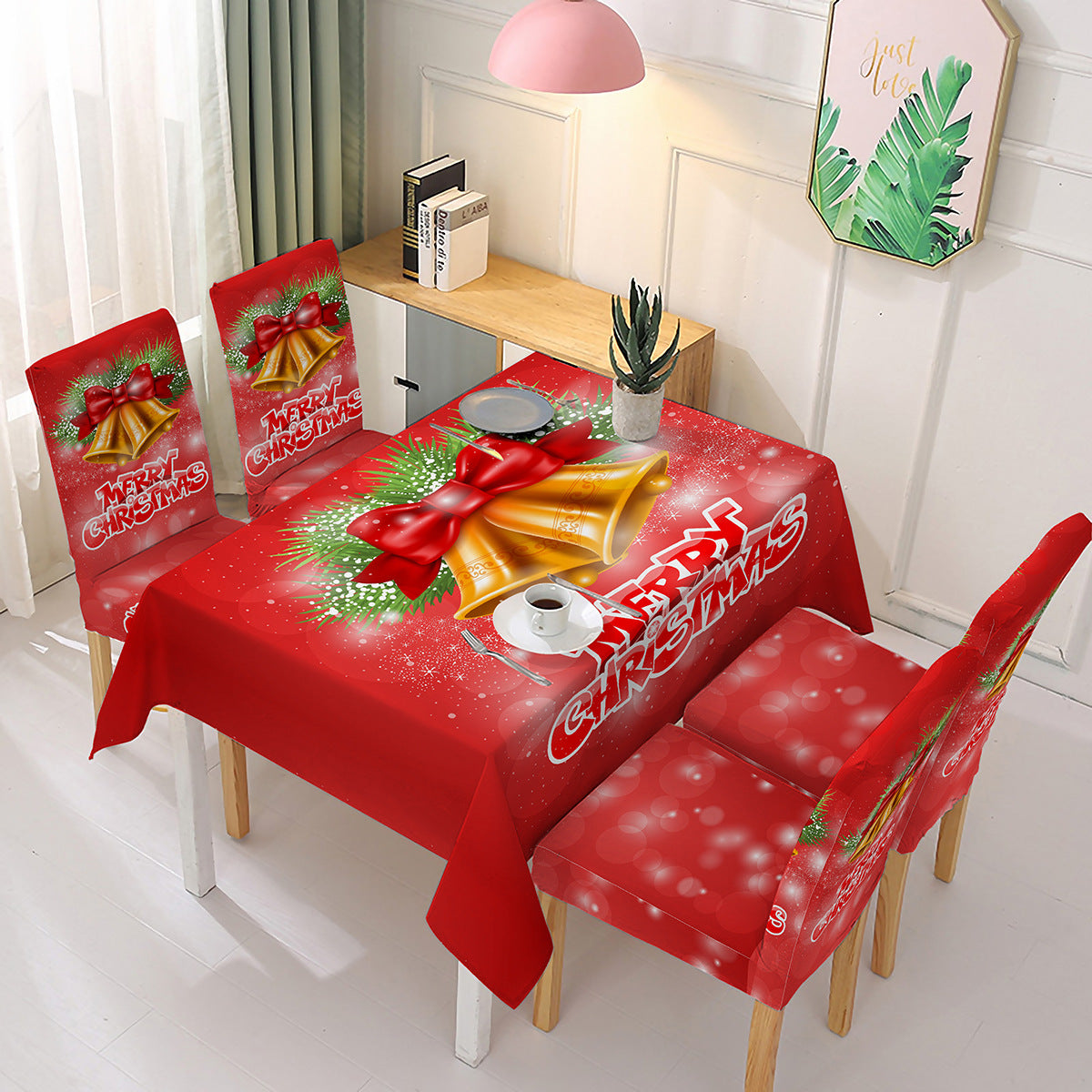 lusailstore - christmas tablecloth chair sets