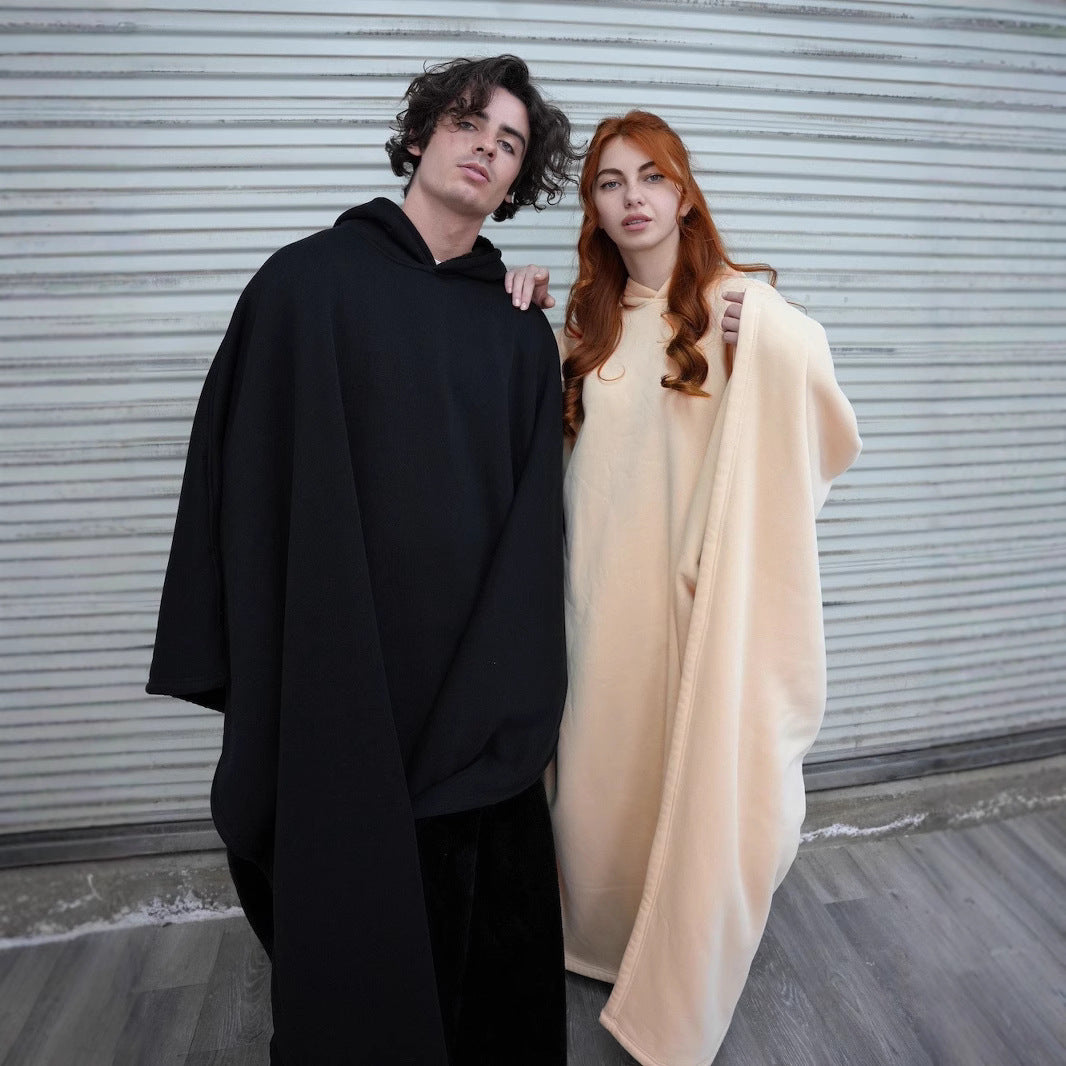 lusailstore - Stylish loose-fitting hooded cape