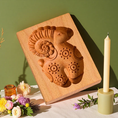 Cross-Border Cookie Mold Cutter Beech Cookie Shortbread Wooden Cookie Mold Biscuit Mold Flower