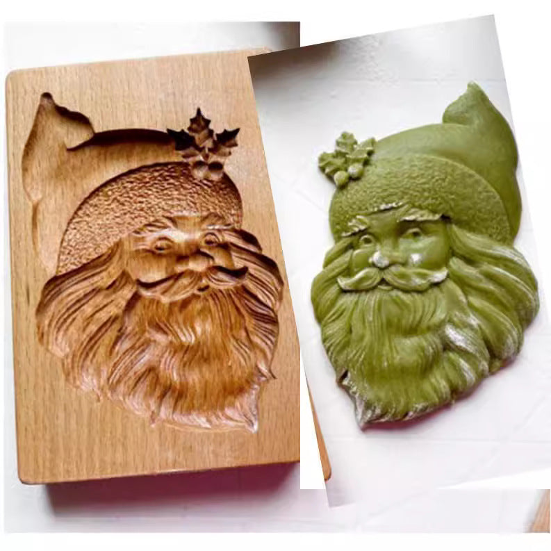 Cross-Border Cookie Mold Cutter Beech Cookie Shortbread Wooden Cookie Mold Biscuit Mold Flower