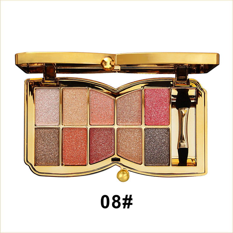 lusailstore - 10 Colors Sparkle Shimmer Eyeshadow Palette