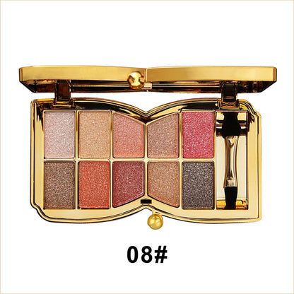 lusailstore - 10 Colors Sparkle Shimmer Eyeshadow Palette