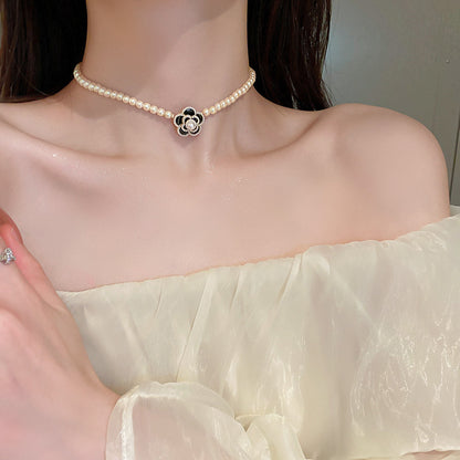 lusailstore - Magnetic heart-shaped pearl pendant necklace