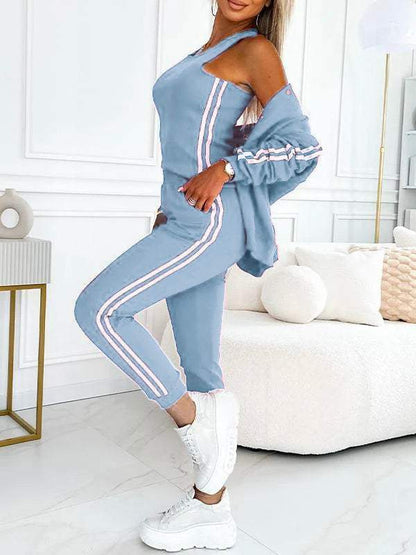lusailstore - Women's casual jacket three-piece set