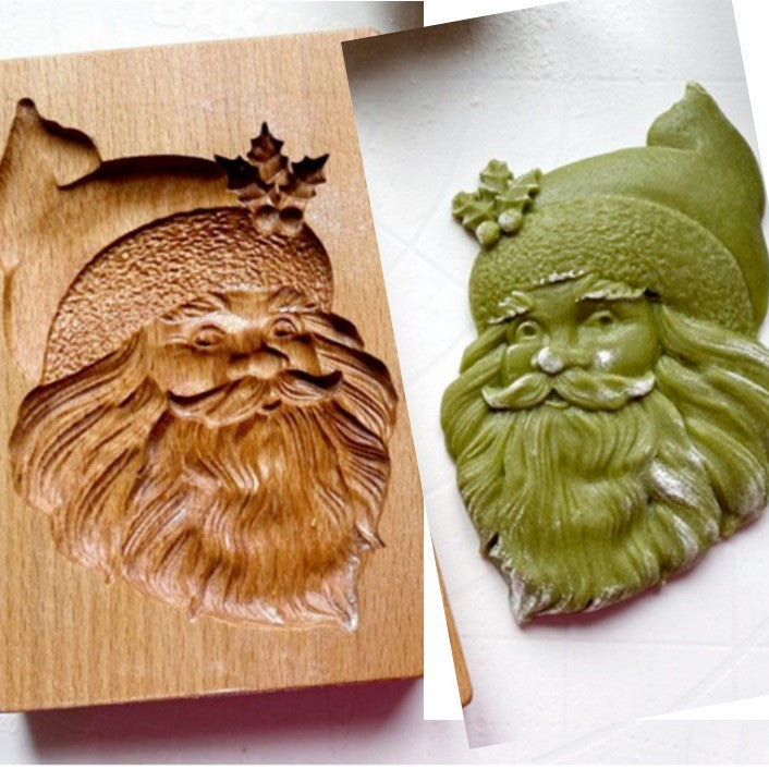 Cross-Border Cookie Mold Cutter Beech Cookie Shortbread Wooden Cookie Mold Biscuit Mold Flower