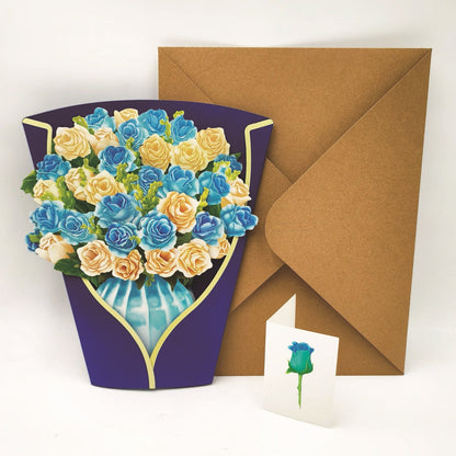 lusailstore - Mother's Day 3D Blessing Bouquethide Envelope