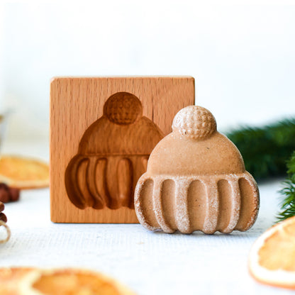 Cross-Border Cookie Mold Cutter Beech Cookie Shortbread Wooden Cookie Mold Biscuit Mold Flower