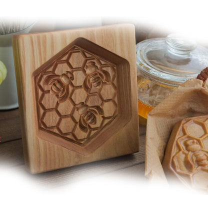 Cross-Border Cookie Mold Cutter Beech Cookie Shortbread Wooden Cookie Mold Biscuit Mold Flower