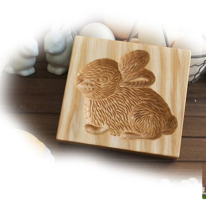 Cross-Border Cookie Mold Cutter Beech Cookie Shortbread Wooden Cookie Mold Biscuit Mold Flower