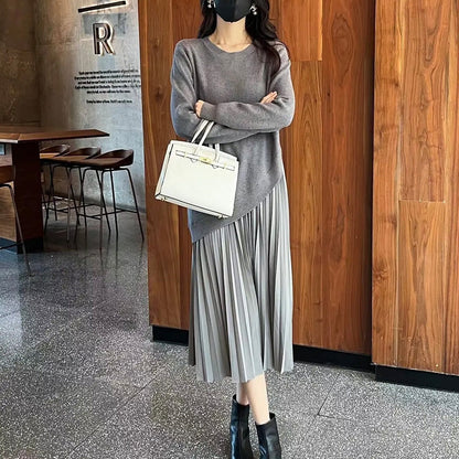 lusailstore - Women’s Two-Piece Knit Dress