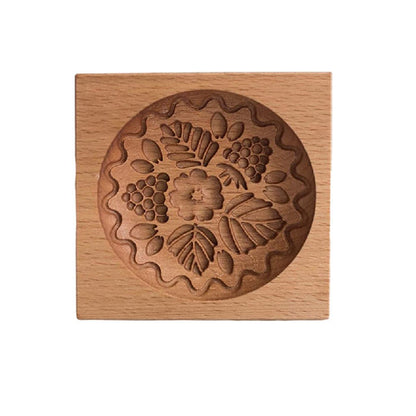 Cross-Border Cookie Mold Cutter Beech Cookie Shortbread Wooden Cookie Mold Biscuit Mold Flower