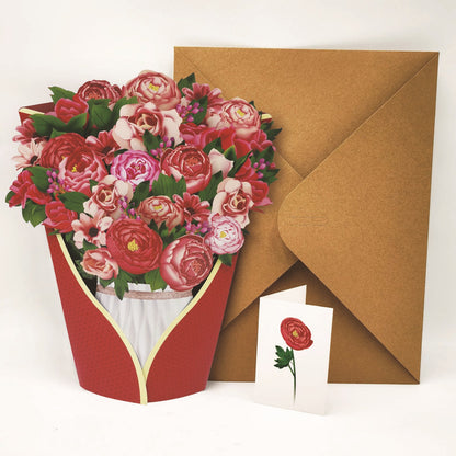 lusailstore - Mother's Day 3D Blessing Bouquethide Envelope