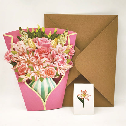 lusailstore - Mother's Day 3D Blessing Bouquethide Envelope