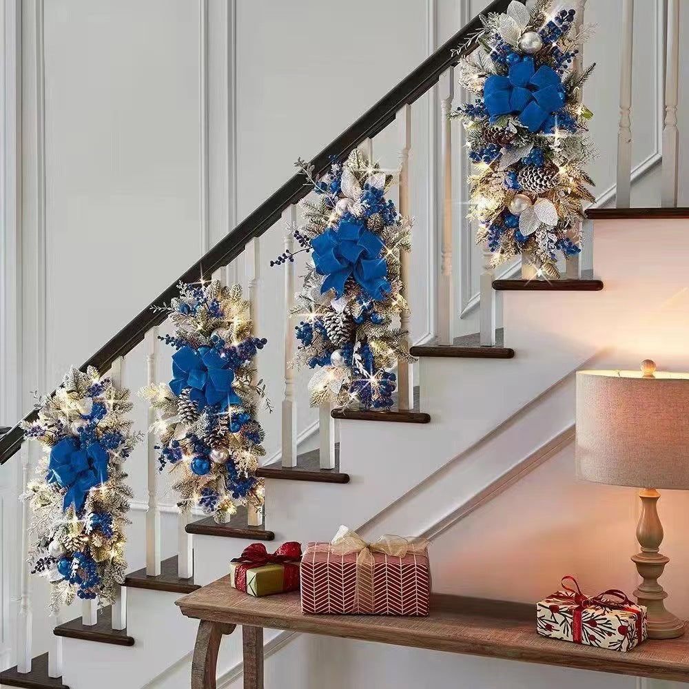 lusailstore - christmas staircase decoration wreaths