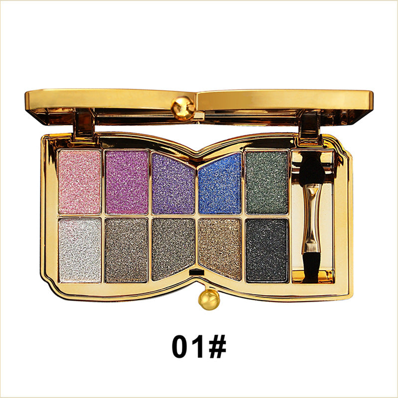 lusailstore - 10 Colors Sparkle Shimmer Eyeshadow Palette