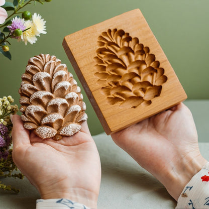 Cross-Border Cookie Mold Cutter Beech Cookie Shortbread Wooden Cookie Mold Biscuit Mold Flower