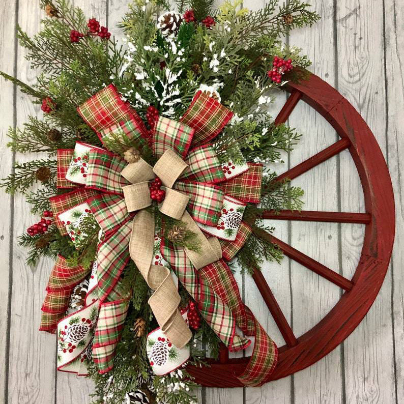 lusailstore - christmas staircase decoration wreaths