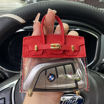 lusailstore - Transparent Mini Handbag Key Case