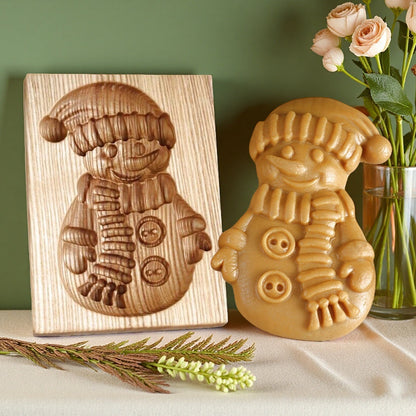 Cross-Border Cookie Mold Cutter Beech Cookie Shortbread Wooden Cookie Mold Biscuit Mold Flower