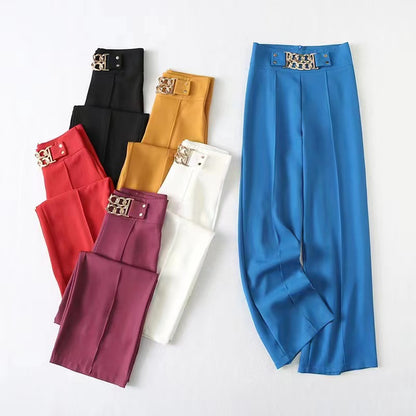 lusailstore-Women’s Elegant Wide-leg Pants