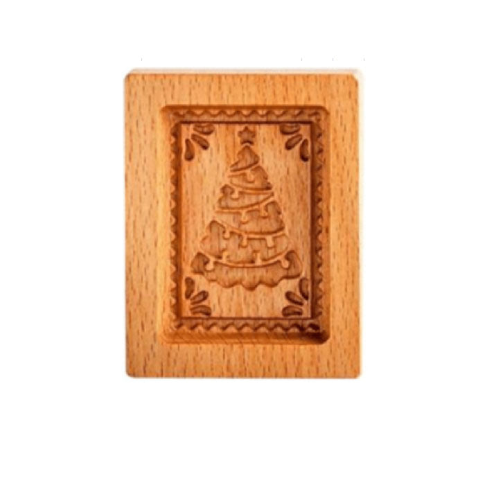 Cross-Border Cookie Mold Cutter Beech Cookie Shortbread Wooden Cookie Mold Biscuit Mold Flower