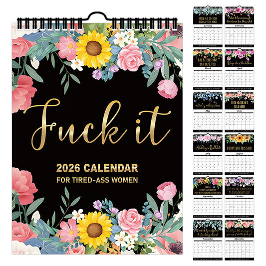 lusailstore  - 2026 Swear Calendar for Tired-Ass Women