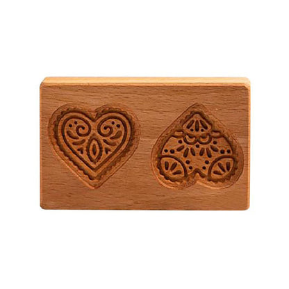 Cross-Border Cookie Mold Cutter Beech Cookie Shortbread Wooden Cookie Mold Biscuit Mold Flower