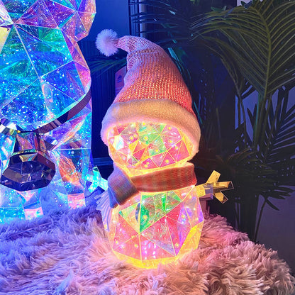 lusailstore - LED Deer Light Snowman Christmas Tree Gift Box