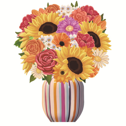 lusailstore - Mother's Day 3D Blessing Bouquethide Envelope
