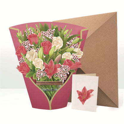 lusailstore - Mother's Day 3D Blessing Bouquethide Envelope