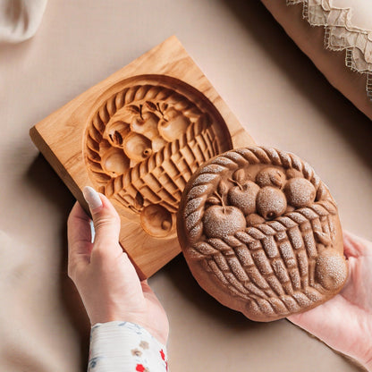 Cross-Border Cookie Mold Cutter Beech Cookie Shortbread Wooden Cookie Mold Biscuit Mold Flower