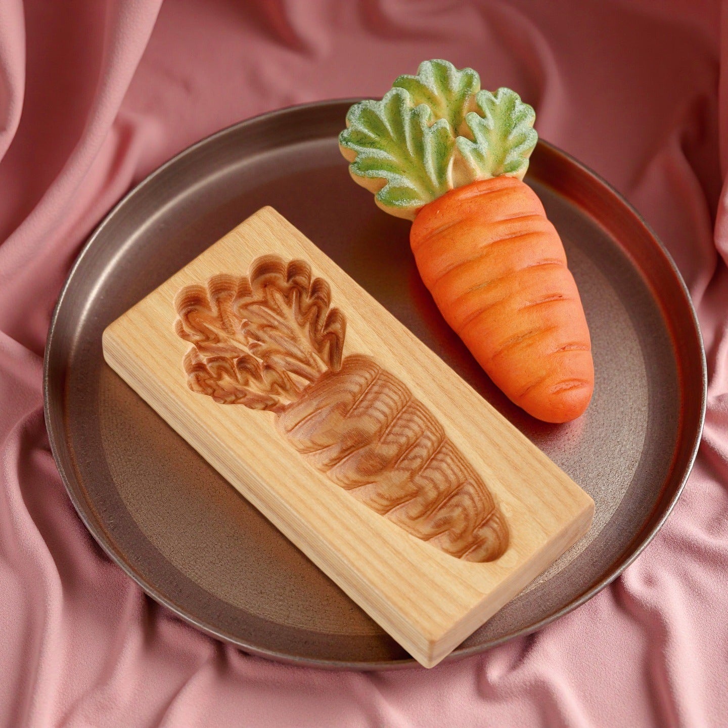 Cross-Border Cookie Mold Cutter Beech Cookie Shortbread Wooden Cookie Mold Biscuit Mold Flower