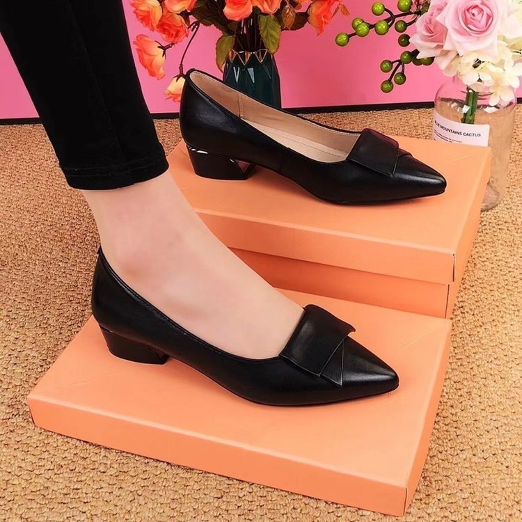 lusailstore - leather pointed toe flats womens
