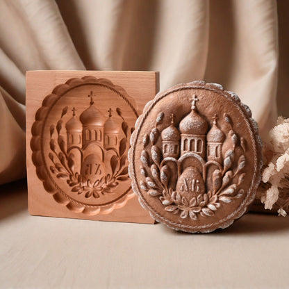 Cross-Border Cookie Mold Cutter Beech Cookie Shortbread Wooden Cookie Mold Biscuit Mold Flower