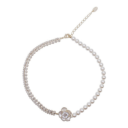 lusailstore - Magnetic heart-shaped pearl pendant necklace