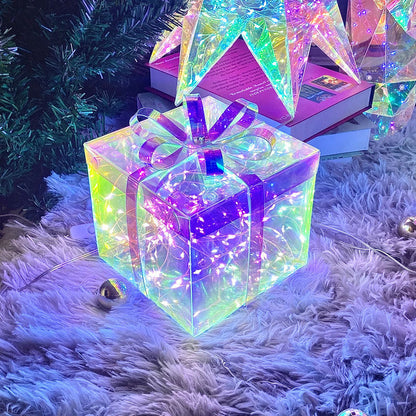 lusailstore - LED Deer Light Snowman Christmas Tree Gift Box