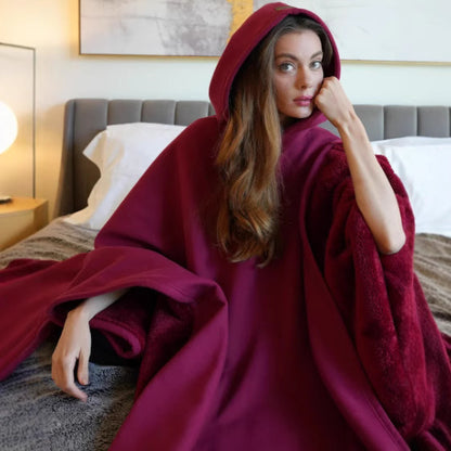 lusailstore - Stylish loose-fitting hooded cape