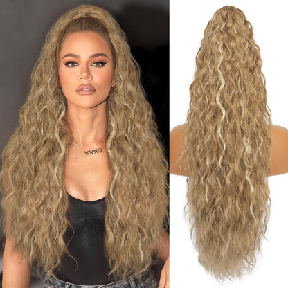 lusailstore - Women's ponytail long curly hair bundle