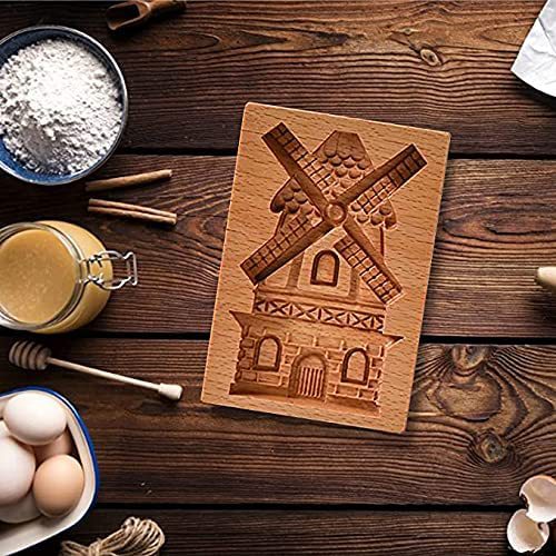 Cross-Border Cookie Mold Cutter Beech Cookie Shortbread Wooden Cookie Mold Biscuit Mold Flower