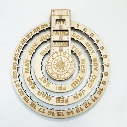 lusailstore - Wooden laser engraved calendar pendants