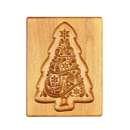 Cross-Border Cookie Mold Cutter Beech Cookie Shortbread Wooden Cookie Mold Biscuit Mold Flower