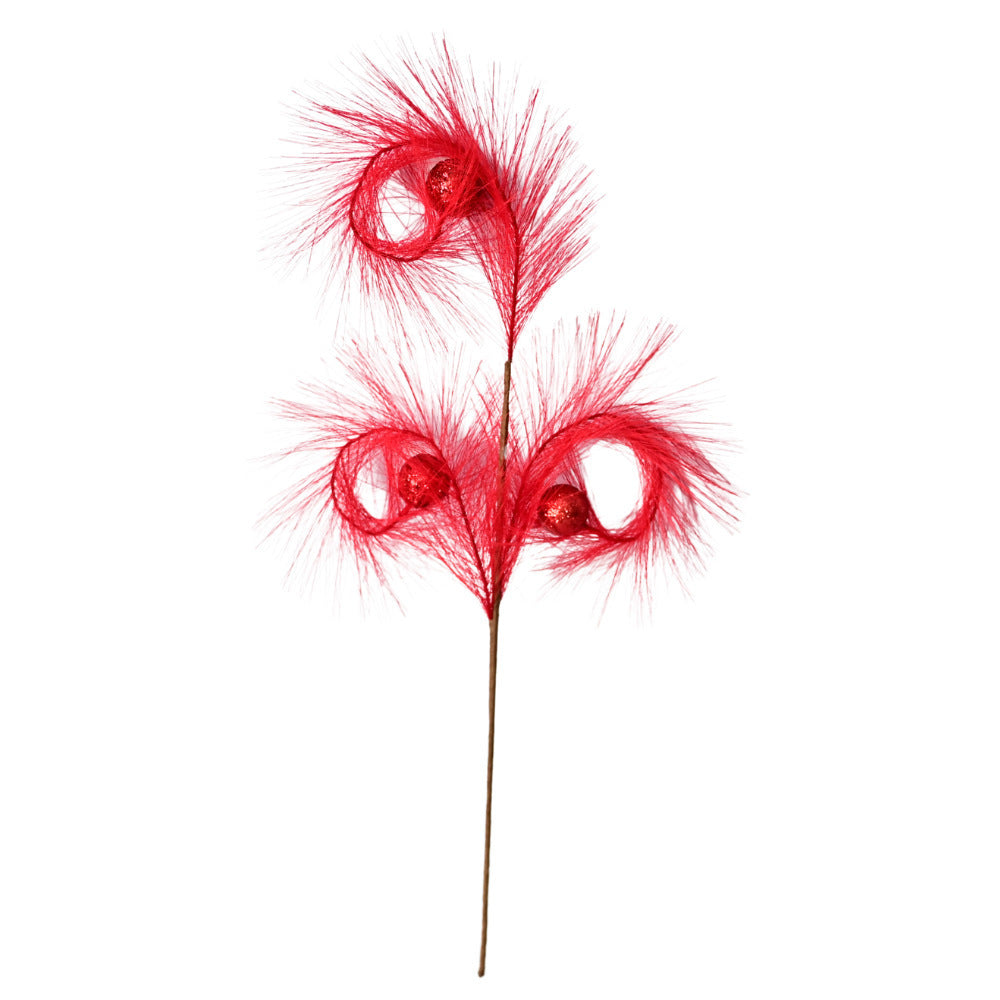 lusailstore - christmas reed grass elf ball simulation green plants