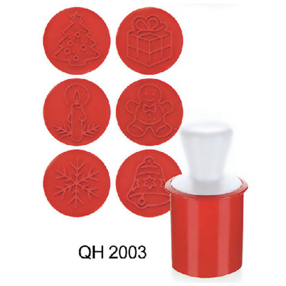 lusailstore - Christmas cookie stamp mold plunger