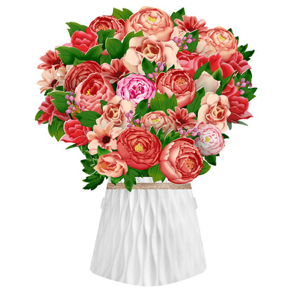 lusailstore - Mother's Day 3D Blessing Bouquethide Envelope
