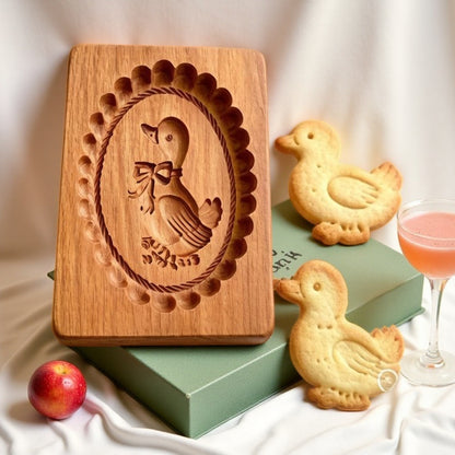 Cross-Border Cookie Mold Cutter Beech Cookie Shortbread Wooden Cookie Mold Biscuit Mold Flower