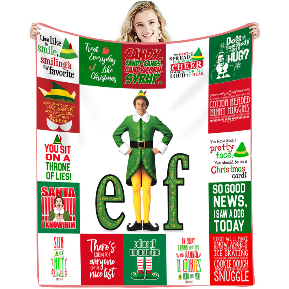 lusailstore - christmas green fluffy grinch flannel blankets