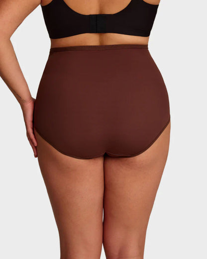 lusailstore - Plus-Size High-Waist Cross Tummy Control Panties