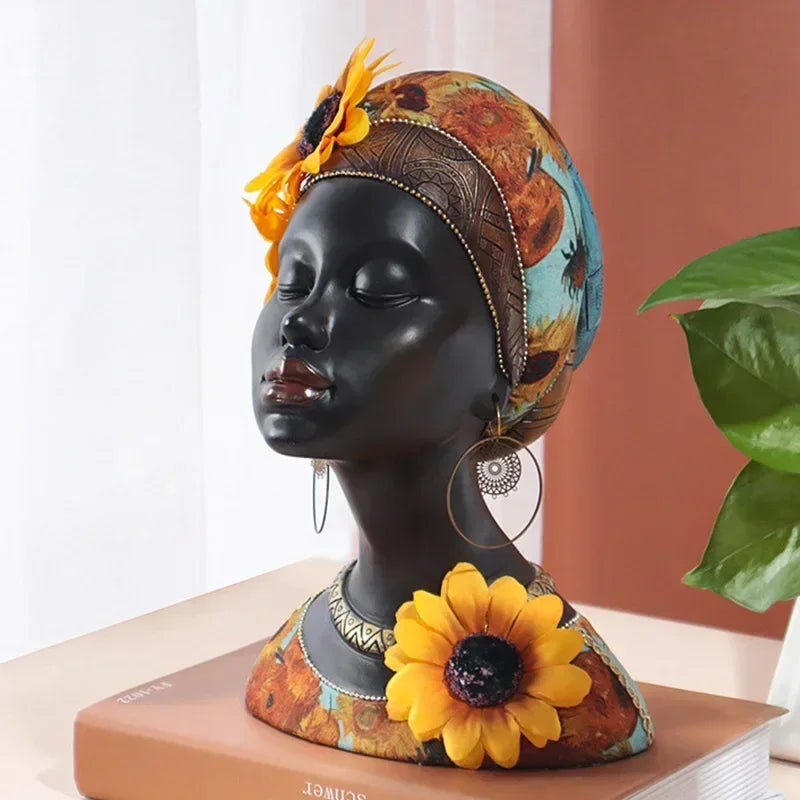 lusailstore - exotic african tribal ornaments statue