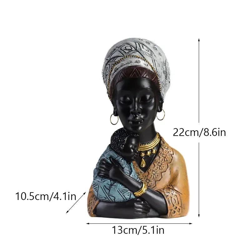 lusailstore - exotic african tribal ornaments statue