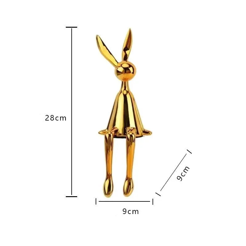 lusailstore - nordic bunny mini statues